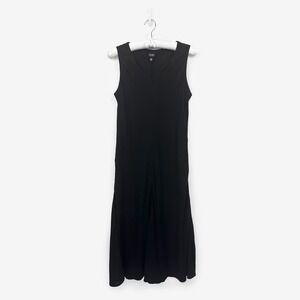 Eileen Fisher Maxi Dress Size M Black Sleeveless